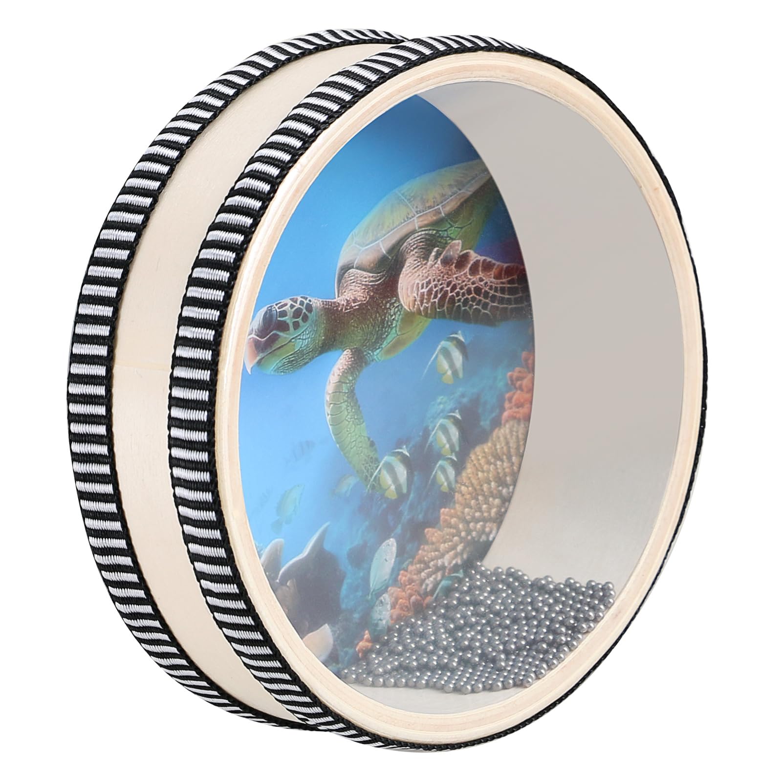 Amazon.com: EASTROCK 6 Inch Wave Bead Ocean Drum with Hardwood